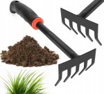 Pronett XJ5290 Záhradné hrabličky 28 cm čierne
