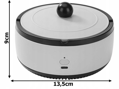Verk 27207 Bezdýmný popelník s čističkou vzduchu 500mAh bílý