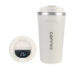 Pronett XJ5295 Termohrnček s teplomerom LCD, 380 ml biely