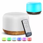 Pronett XJ4722 Aróma difuzér LED, 13 W, 300 ml, diaľkový ovládač, svetlo hnedý