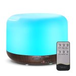 Pronett XJ4722 Aróma difuzér LED, 13 W, 300 ml, diaľkový ovládač, svetlo hnedý