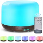 Pronett XJ4722 Aróma difuzér LED, 13 W, 300 ml, diaľkový ovládač, svetlo hnedý