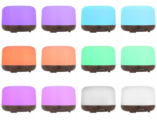 Pronett XJ4722 Aróma difuzér LED, 13 W, 300 ml, diaľkový ovládač, svetlo hnedý