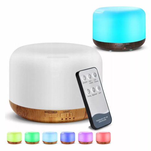 Pronett XJ4722 Aróma difuzér LED, 13 W, 300 ml, diaľkový ovládač, svetlo hnedý