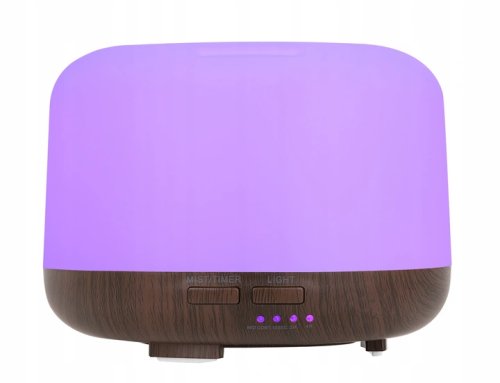 Pronett XJ4722 Aróma difuzér LED, 13 W, 300 ml, diaľkový ovládač, svetlo hnedý