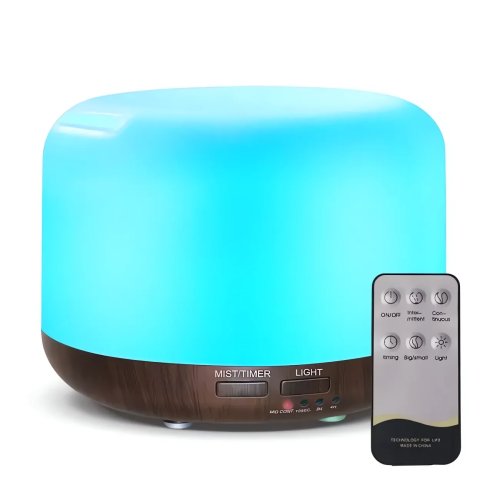 Pronett XJ4722 Aróma difuzér LED, 13 W, 300 ml, diaľkový ovládač, svetlo hnedý