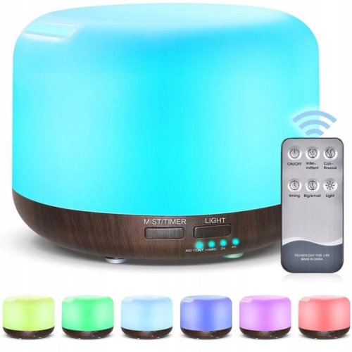 Pronett XJ4722 Aróma difuzér LED, 13 W, 300 ml, diaľkový ovládač, svetlo hnedý