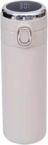 Pronett XJ5250 Termohrnček s náustkom, LCD 300 ml biely