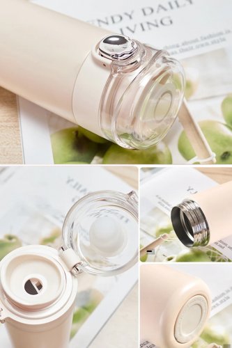 Pronett XJ5250 Termohrnček s náustkom, LCD 300 ml biely