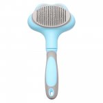 Nuxie 2706 Samočistící kartáč na psy a kočky Hair Brush zelený