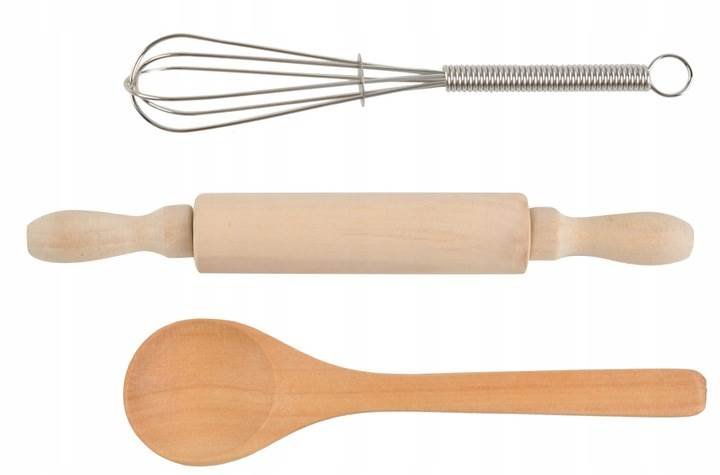 Kruzzel 23445 Detská sada kuchynská zástera, čiapky a rukavice