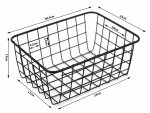 Verk 27234 Košík na ovoce a zeleninu 28,5 x 22 x 12 cm, bílá