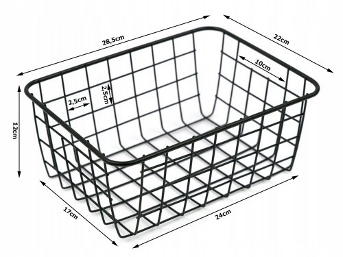Verk 27234 Košík na ovoce a zeleninu 28,5 x 22 x 12 cm, bílá