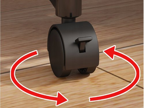 Verk 27258 Stojan na oděvy na kolečkách černý