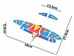 Verk 18264 Penové Hádzacie Lietadlo RGB, USB červené