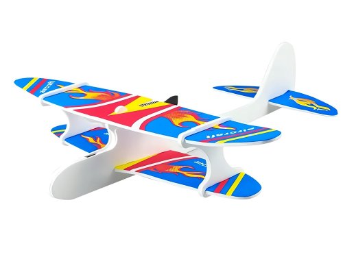 Verk 18264 Penové Hádzacie Lietadlo RGB, USB modré