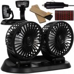 Xtrobb 23222 Dvojitý ventilátor do auta čierny