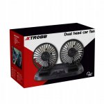Xtrobb 23222 Dvojitý ventilátor do auta čierny