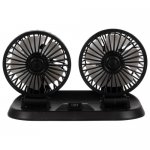 Xtrobb 23222 Dvojitý ventilátor do auta čierny