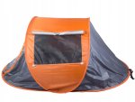 Verk 14529 Samorozkládací stan UV plážový 210 x 130 x 85 cm oranžovošedý