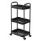 Verk 27259 Regál na kolečkách, 3 police černá