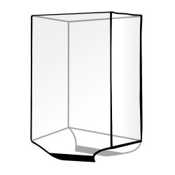 Trizand 23922 Obal na cestovní kufr L, 67 x 52 x 33 cm, transparentní