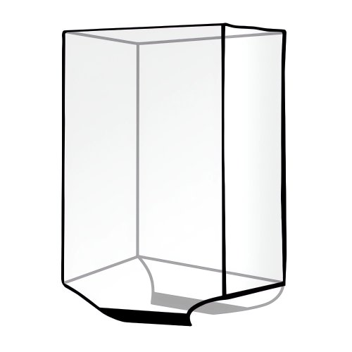 Trizand 23922 Obal na kufor L, 67 x 52 x 33 cm, priehľadný