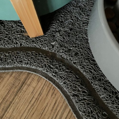 Purlov 24088 Podložka pod misku pro domácí mazlíčky 45 x 26 cm, šedá