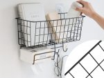Verk 27229 Závěsný oraganizér s háčky, bílá