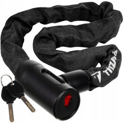 Trizand 24028 Bezpečnostní zámek na kolo-motorku 90 cm, černá