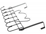 Verk 27217 Závěsný věšák na dveře 46 cm 7 háčků, bílá