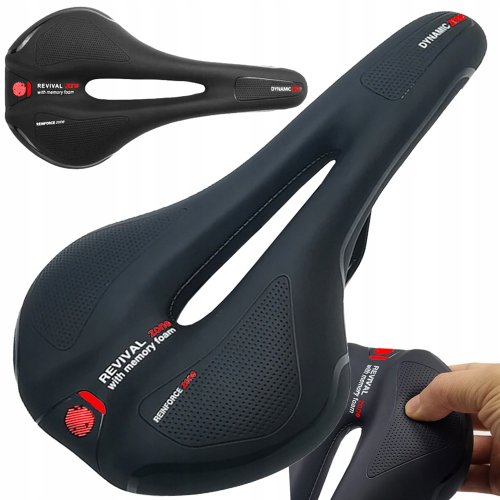 Verk 14508 Gélové sedlo na bicykel reflexná čiernomodrá