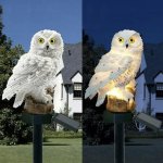 Gardlov 23847 Záhradná solárna lampa sova IP44, teplá biela