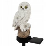 Gardlov 23847 Záhradná solárna lampa sova IP44, teplá biela