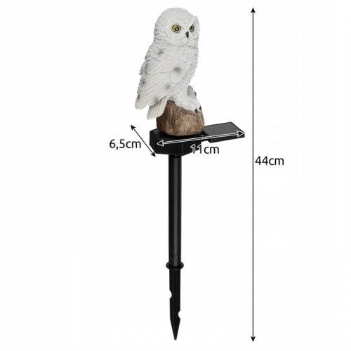 Gardlov 23847 Záhradná solárna lampa sova IP44, teplá biela