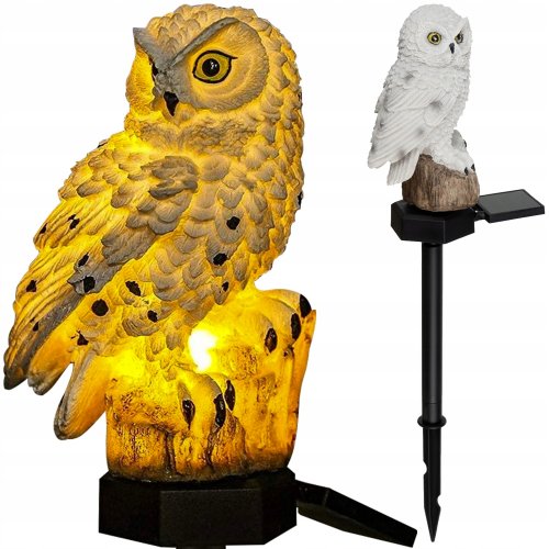 Gardlov 23847 Záhradná solárna lampa sova IP44, teplá biela