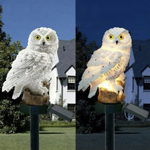 Gardlov 23847 Záhradná solárna lampa sova IP44, teplá biela