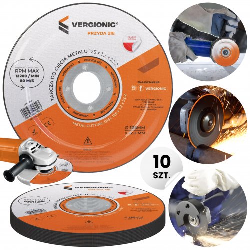 Vergionic 2013 Řezný kotouč na kov 125 mm, 10 ks