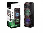 GGV 2804 Bluetooth reproduktor, LED podsvietenie, mikrofón, diaľkové ovládanie, 20 W, čierna