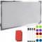 Maaleo 24325 Magnetická tabule 40 x 60 cm + magnety + fixy + houbička, bílá