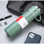 AFF 4159 Termoska 500 ml + hrneček 3 ks v dárkové krabičce, zelená