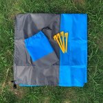 Pronett XJ4329 Magická podložka na pláž 210 x 200 cm khaki