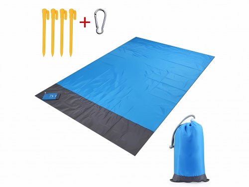 Pronett XJ4329 Magická podložka na pláž 210 x 200 cm khaki
