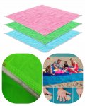 Pronett XJ3548 Skladacia plážová podložka 200 x 200 cm sieťovaná oranžová