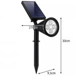 Gardlov 24002 Záhradný solárny 4 LED reflektor, IP65, 120 lm