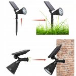 Gardlov 24002 Záhradný solárny 4 LED reflektor, IP65, 120 lm