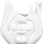 Pronett XJ5321 Dekorativní keramická váza bílá