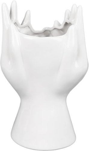 Pronett XJ5321 Dekorativní keramická váza bílá