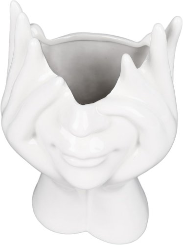 Pronett XJ5321 Dekorativní keramická váza bílá