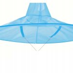 Pronett XJ5376 Pláštěnka na hlavu s kšiltem pro rybáře, modrá